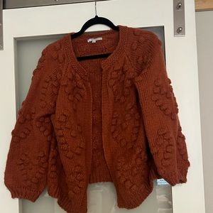 Burnt orange camisole sweater